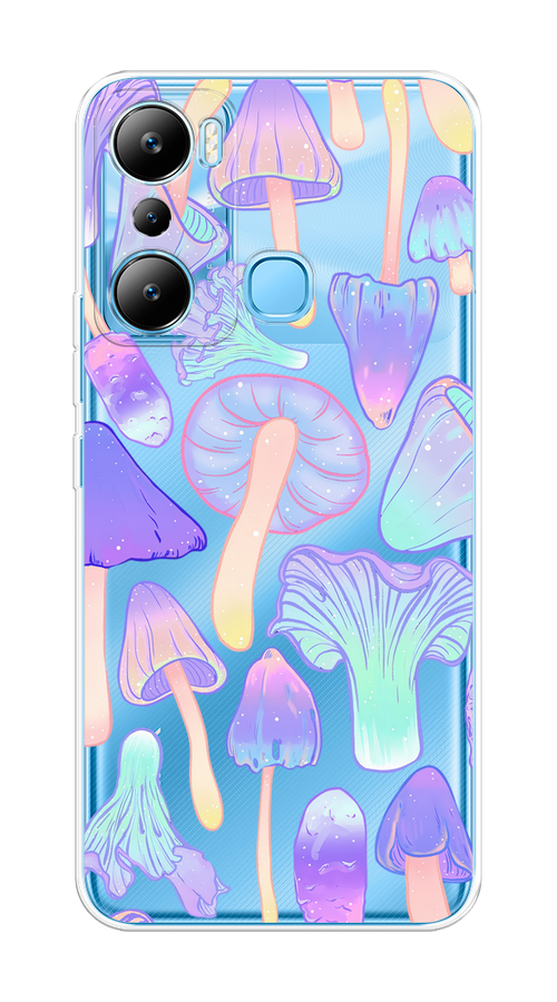 

Чехол на Infinix HOT 20i "Пастельные грибы", Фиолетовый;голубой, 3102950-1
