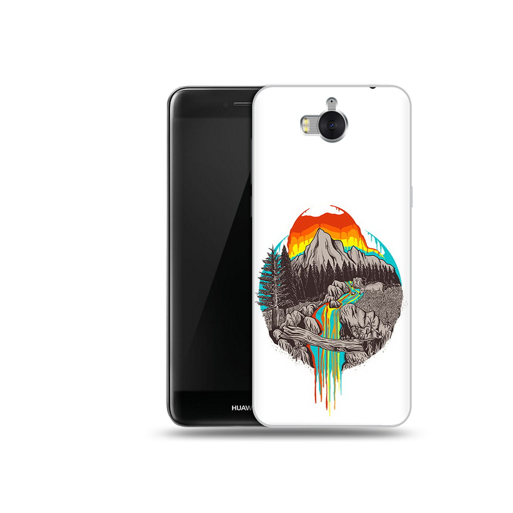 

Чехол MyPads Tocco для Huawei Y5 Радужный водопад (PT91582.58.144), Прозрачный, Tocco