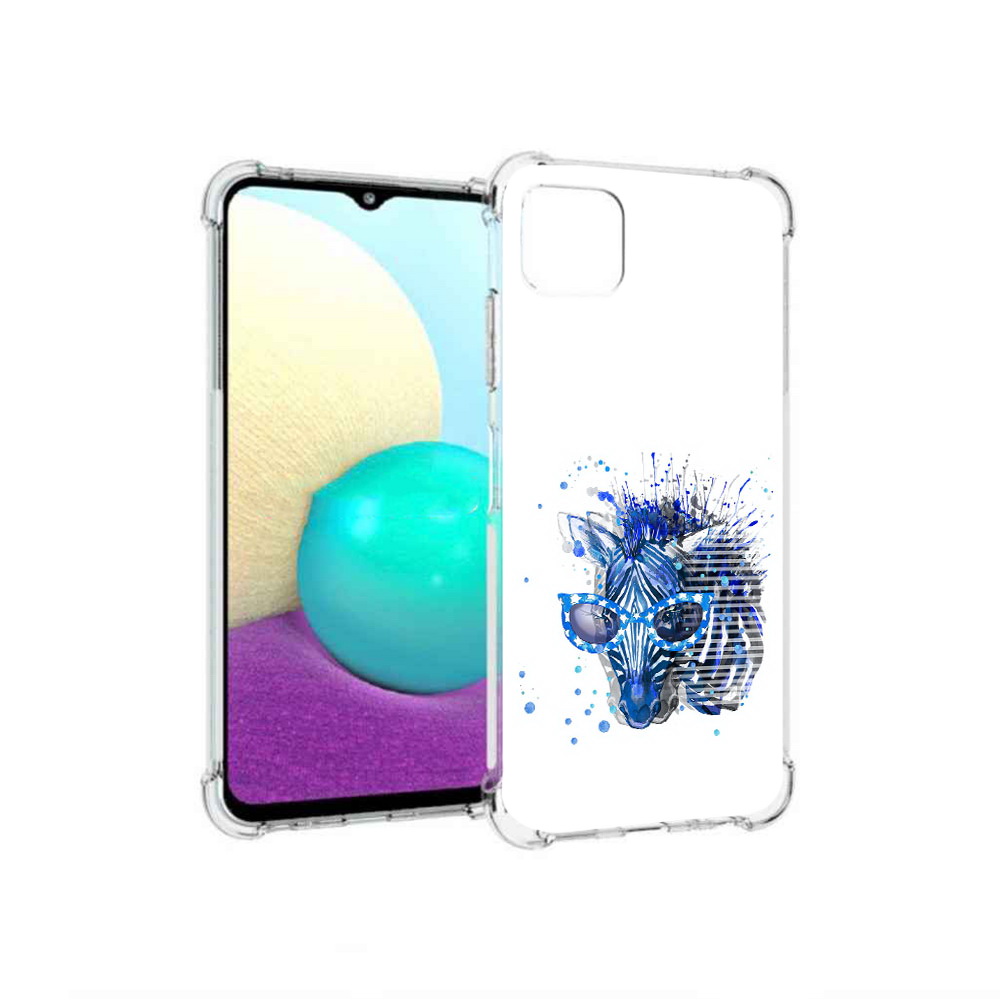 

Чехол MyPads Tocco для Samsung Galaxy A22 расплывчатая зебра, Прозрачный, Tocco