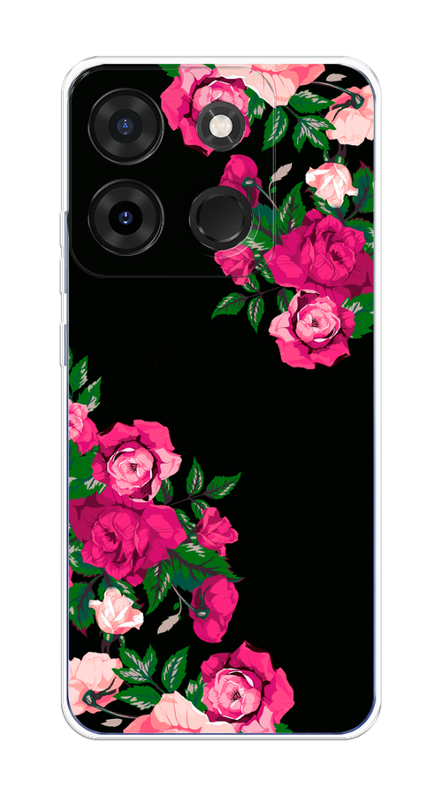 

Чехол на Infinix Smart 7 Plus "Розы фуксия", Черный;розовый;зеленый, 3103950-1
