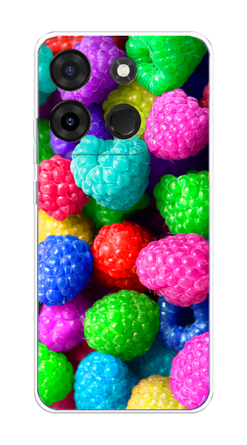 

Чехол на Infinix Smart 7 Plus "Леденцовая малина", Фиолетовый;розовый;зеленый, 3103950-1