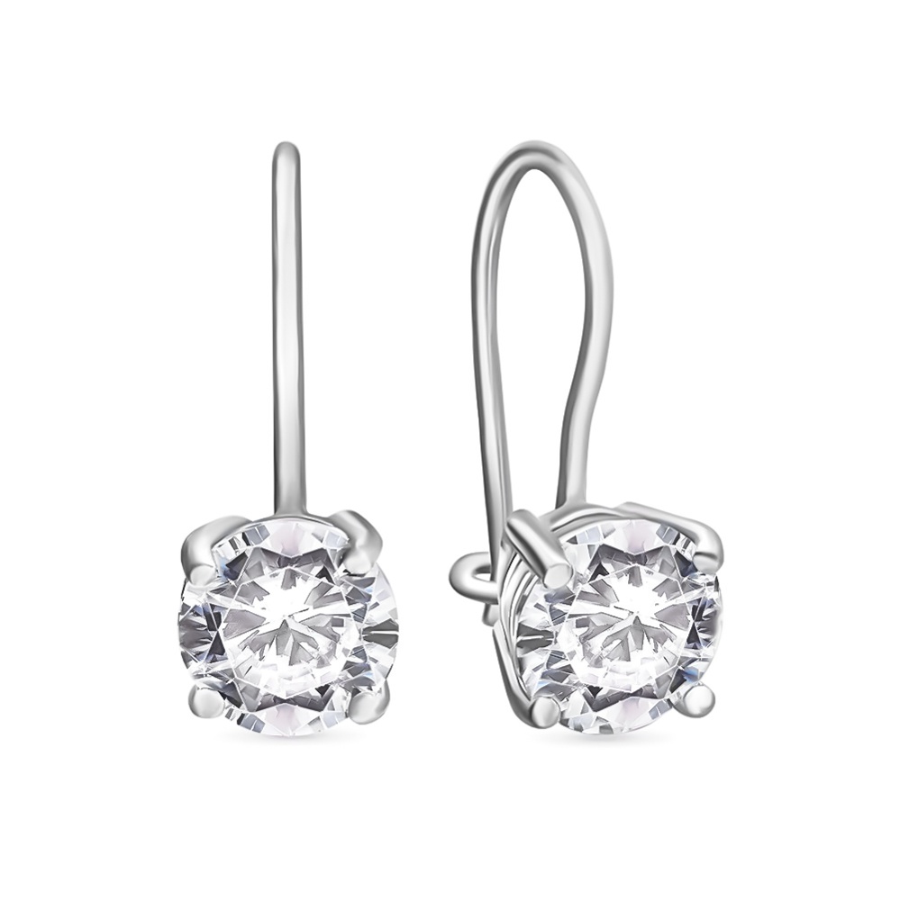 

Серьги из серебра 585Gold 902000319, фианит, 902000319