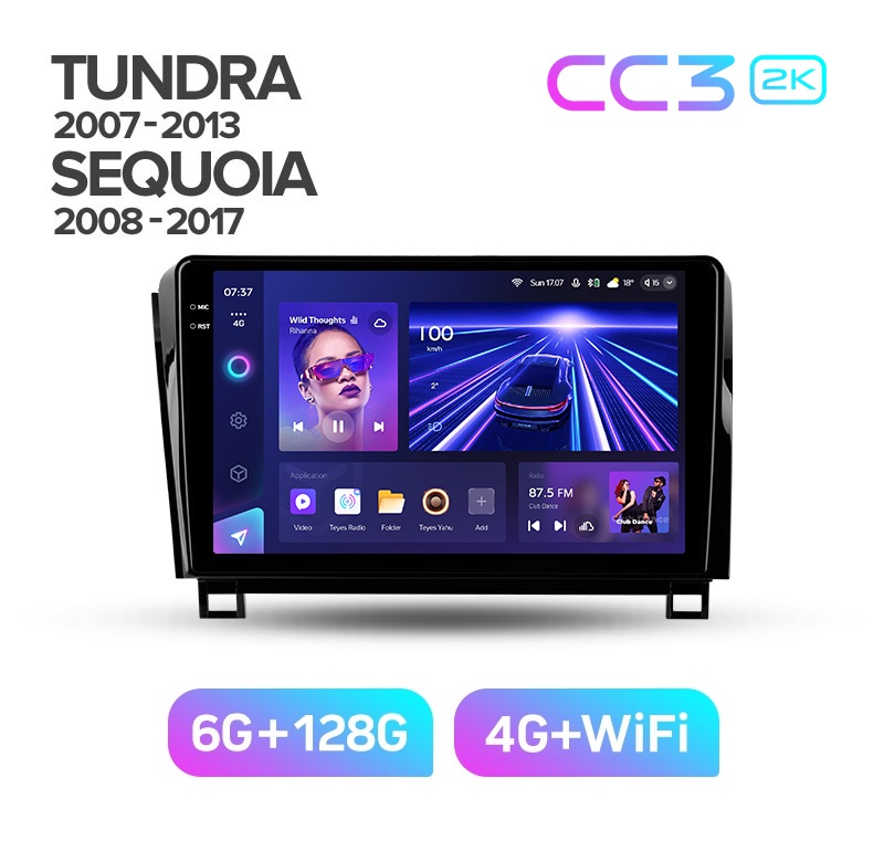 Магнитола TEYES TOYOTA TUNDRA 2007-2013 г CC3 2K 6128ГБ 4189000₽