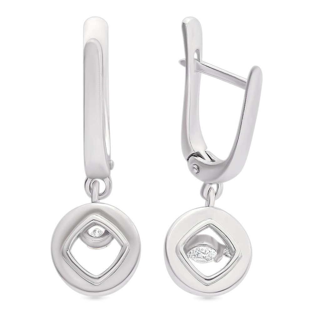 

Серьги из серебра с фианитом 585Gold 702005444, 702005444
