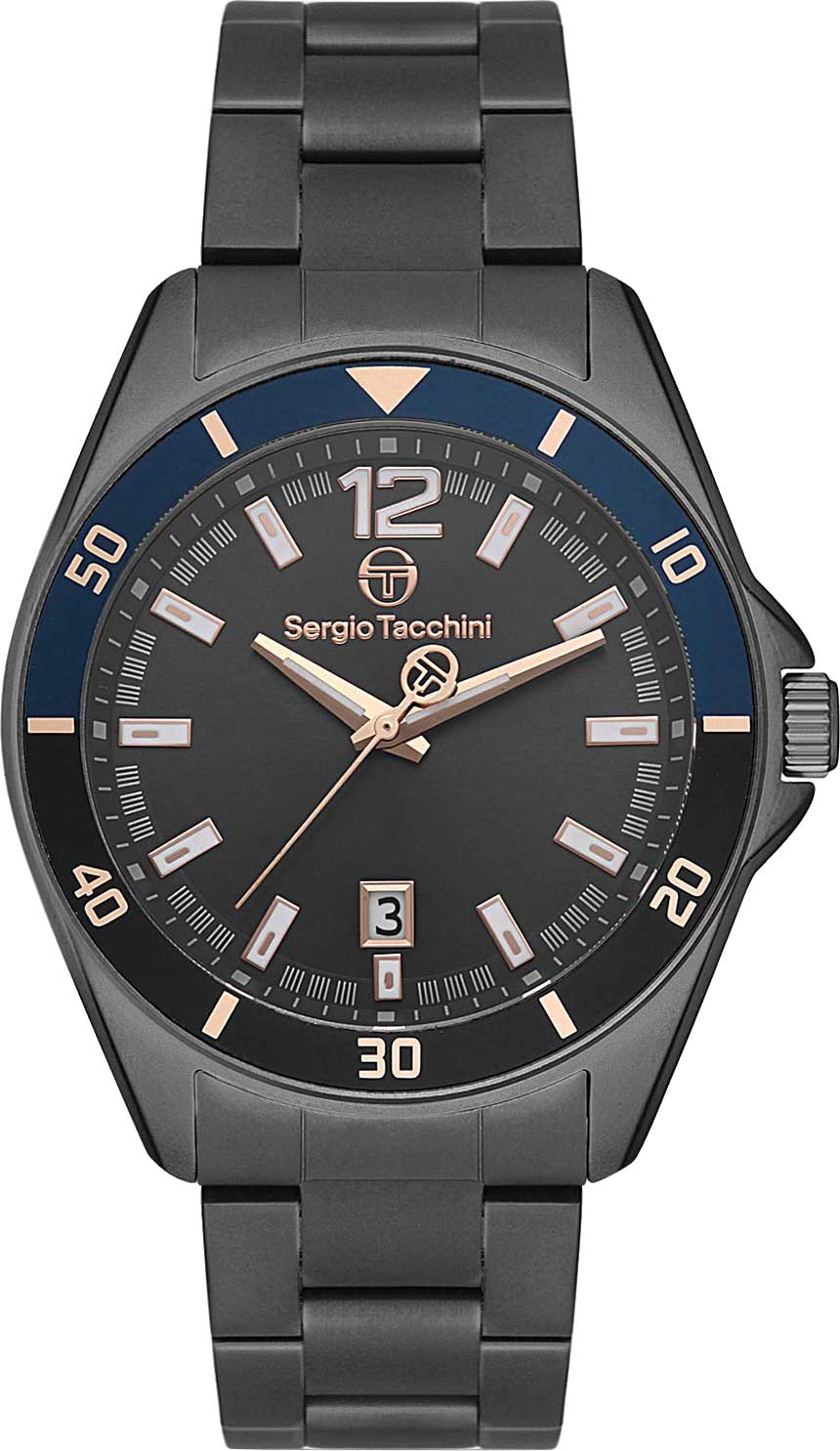 фото Наручные часы мужские sergio tacchini st.1.10194-4 черные