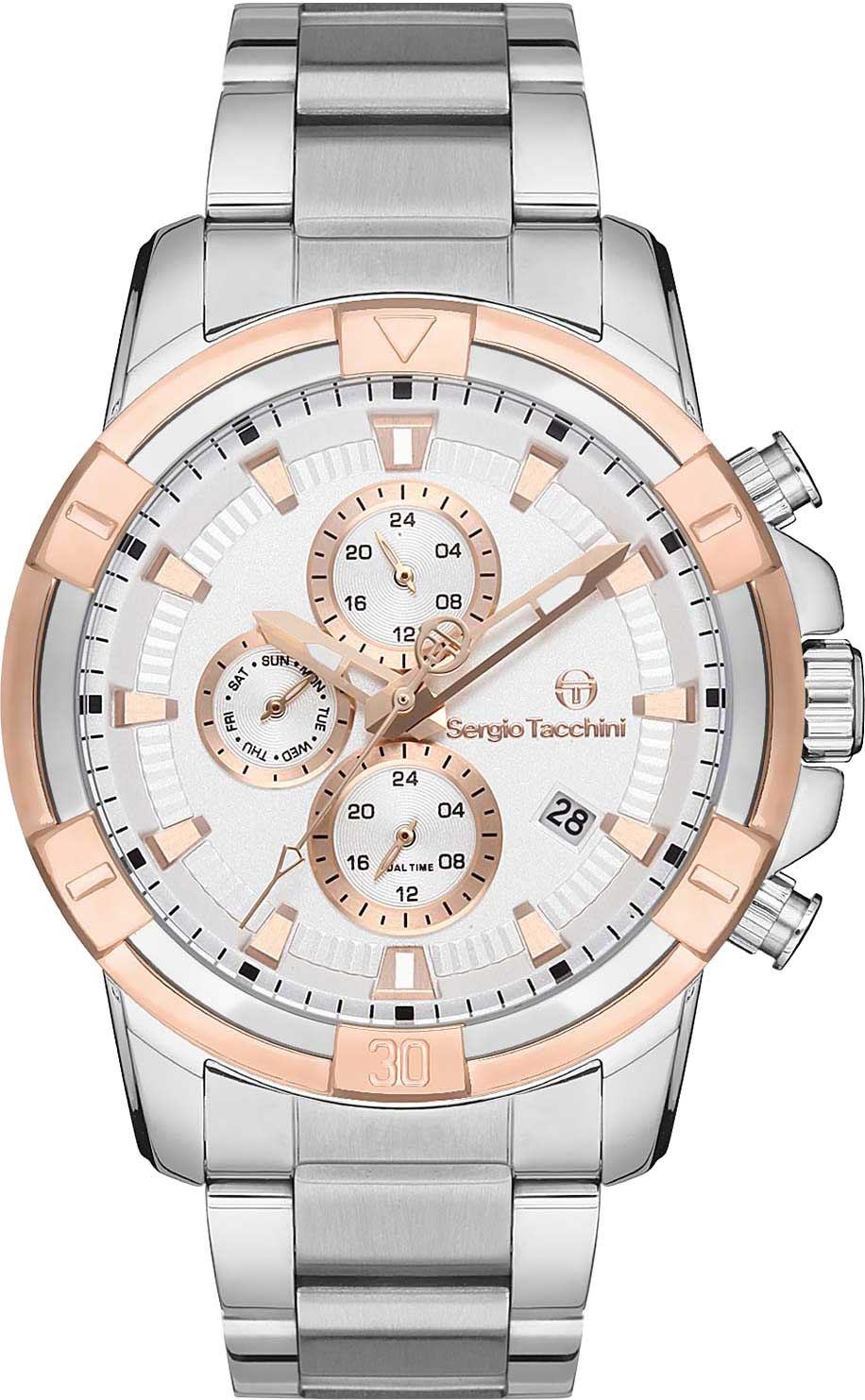 фото Наручные часы мужские sergio tacchini st.1.10199-4 серебристые