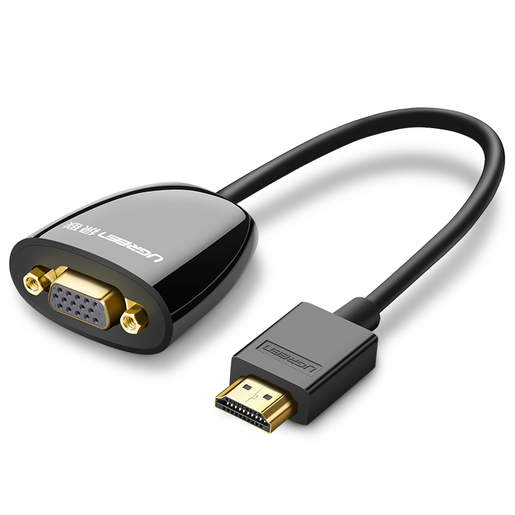 фото Адаптер ugreen hdmi - vga, 0.25м черный (40253_)