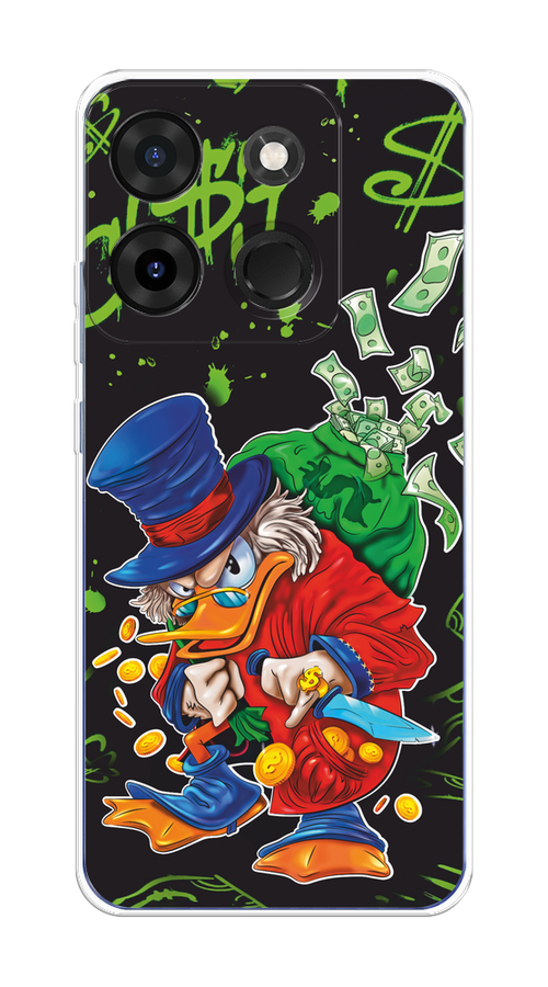

Чехол на Infinix Smart 7 Plus "Скрудж Макдак с мешком денег", Красный;синий;зеленый;черный, 3103950-1