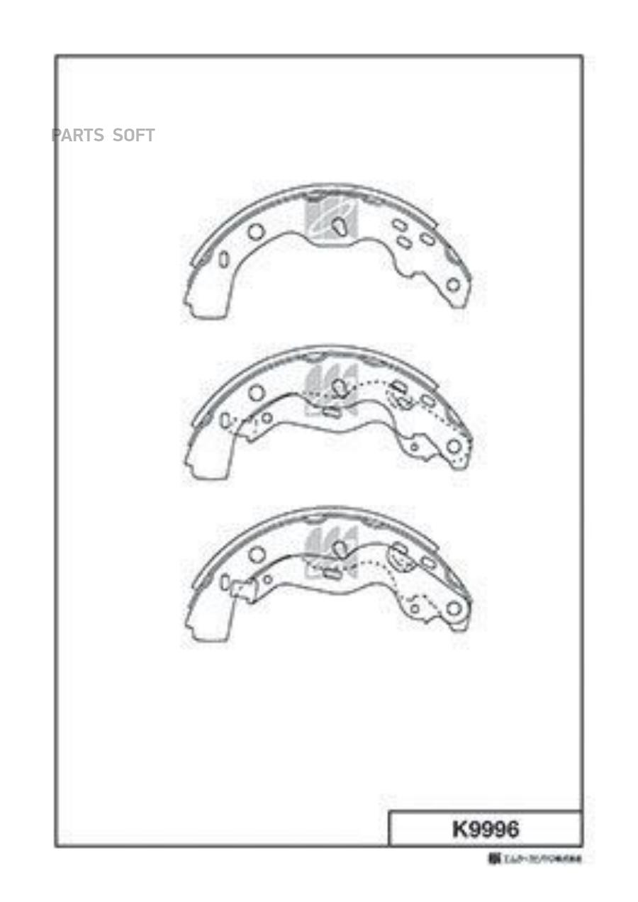 

Колодки барабанныеSuzuki SX4 1.5/1.6VVT/1.9DDiS 06>, Fiat S K9996-01 =GS8743 [5320079J00]