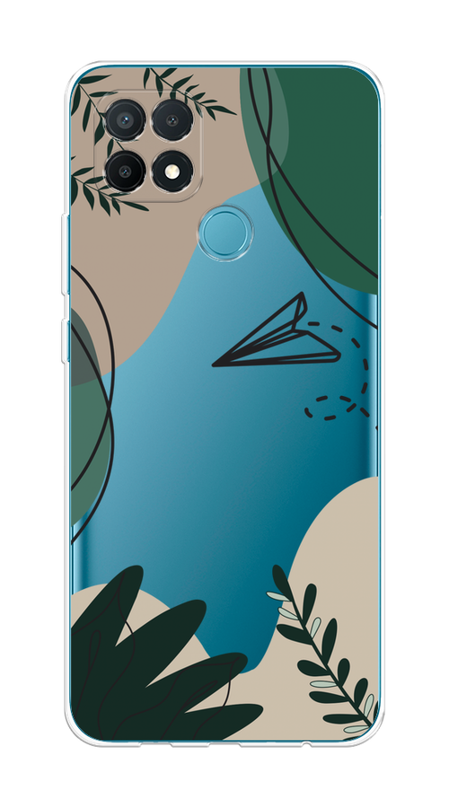 

Чехол на Oppo A15/A15s "Secret Garden", Зеленый;бежевый;черный, 255650-1