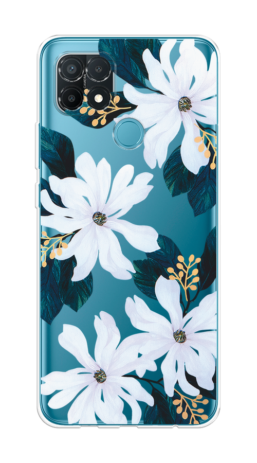 

Чехол на Oppo A15/A15s "Delilah Flower", Зеленый;белый, 255650-1