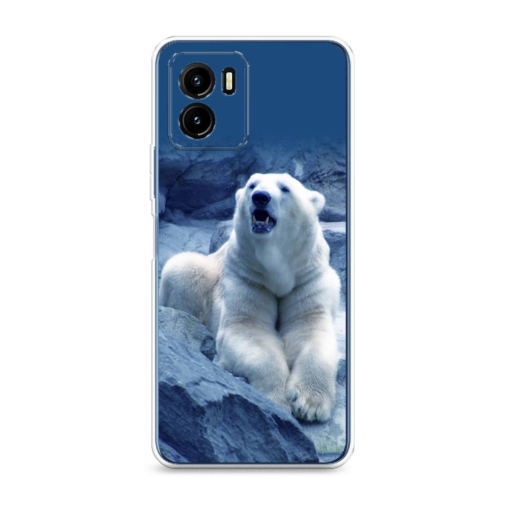 

Чехол для Vivo Y15s "Белый медведь", Голубой;белый, 265650-1