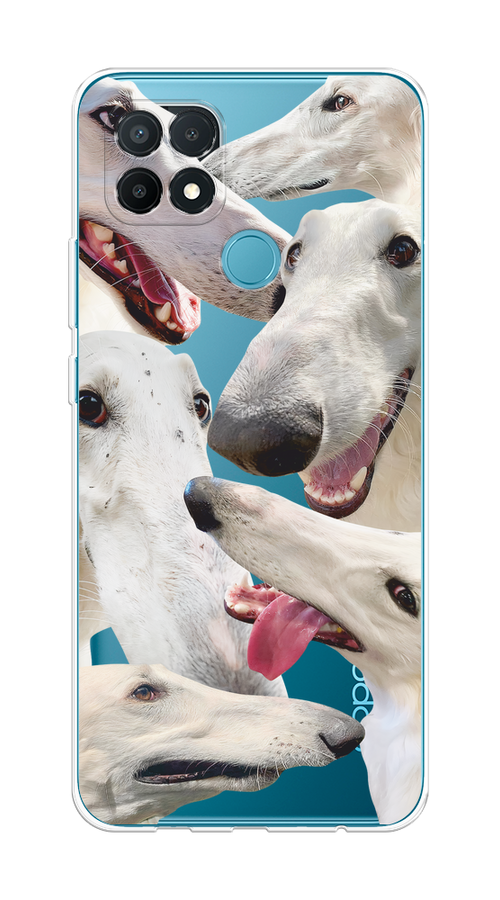 

Чехол на Oppo A15/A15s "Собака с длинным носом", Белый;бежевый;розовый, 255650-1
