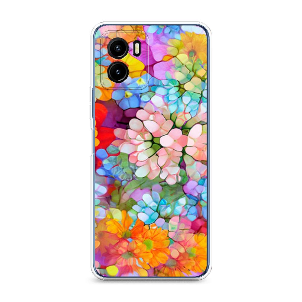 

Чехол для Vivo Y15s "Цветы витраж", Оранжевый;розовый;голубой, 265650-3