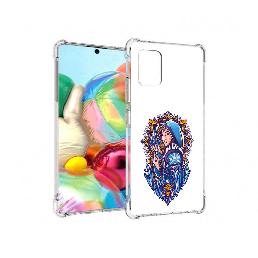 

Чехол MyPads Tocco для Samsung Galaxy A71 кристал мейден дота 2 (PT226912.529.415), Прозрачный, Tocco