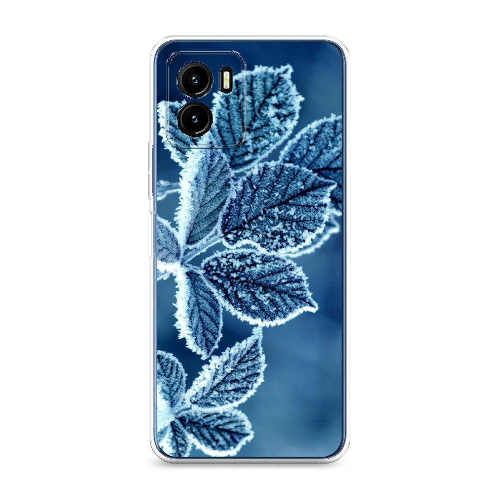 

Чехол на Vivo Y15s "Зима 6", Голубой;белый, 265650-2