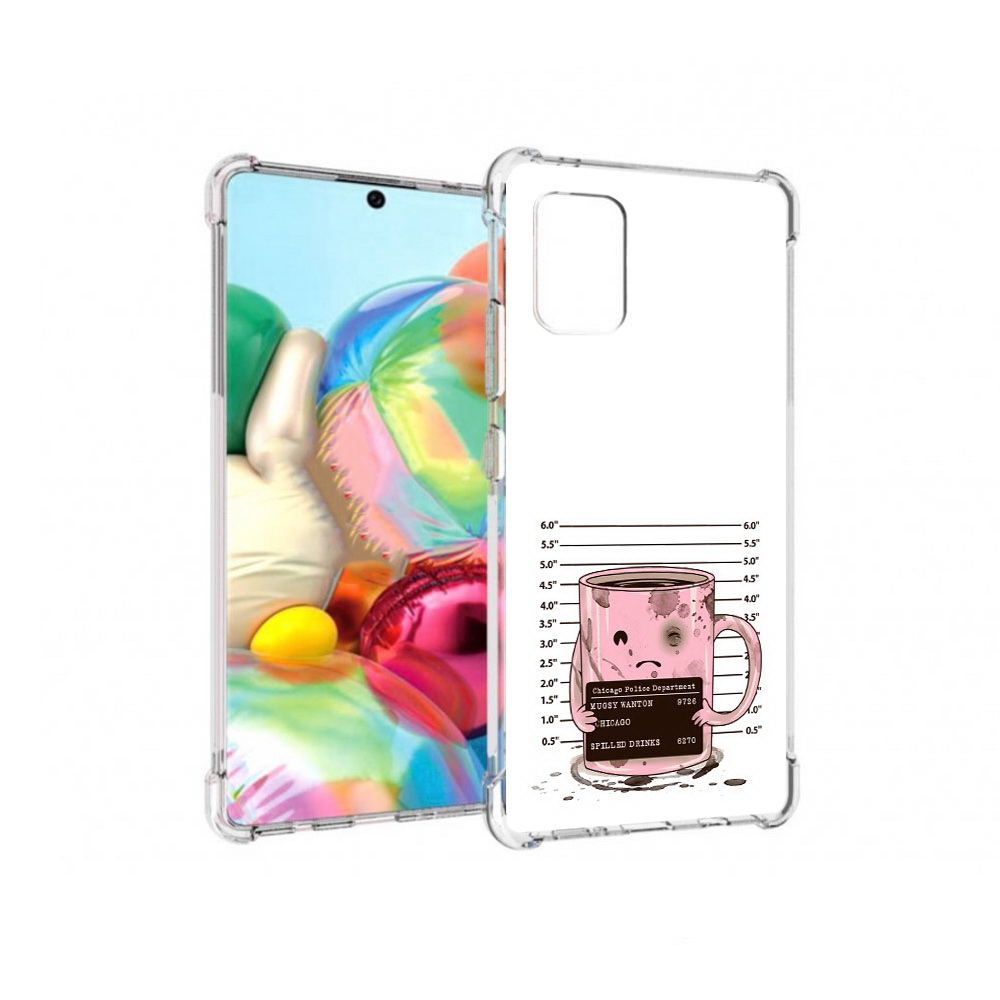 

Чехол MyPads Tocco для Samsung Galaxy A71 кружка (PT226912.529.420), Прозрачный, Tocco