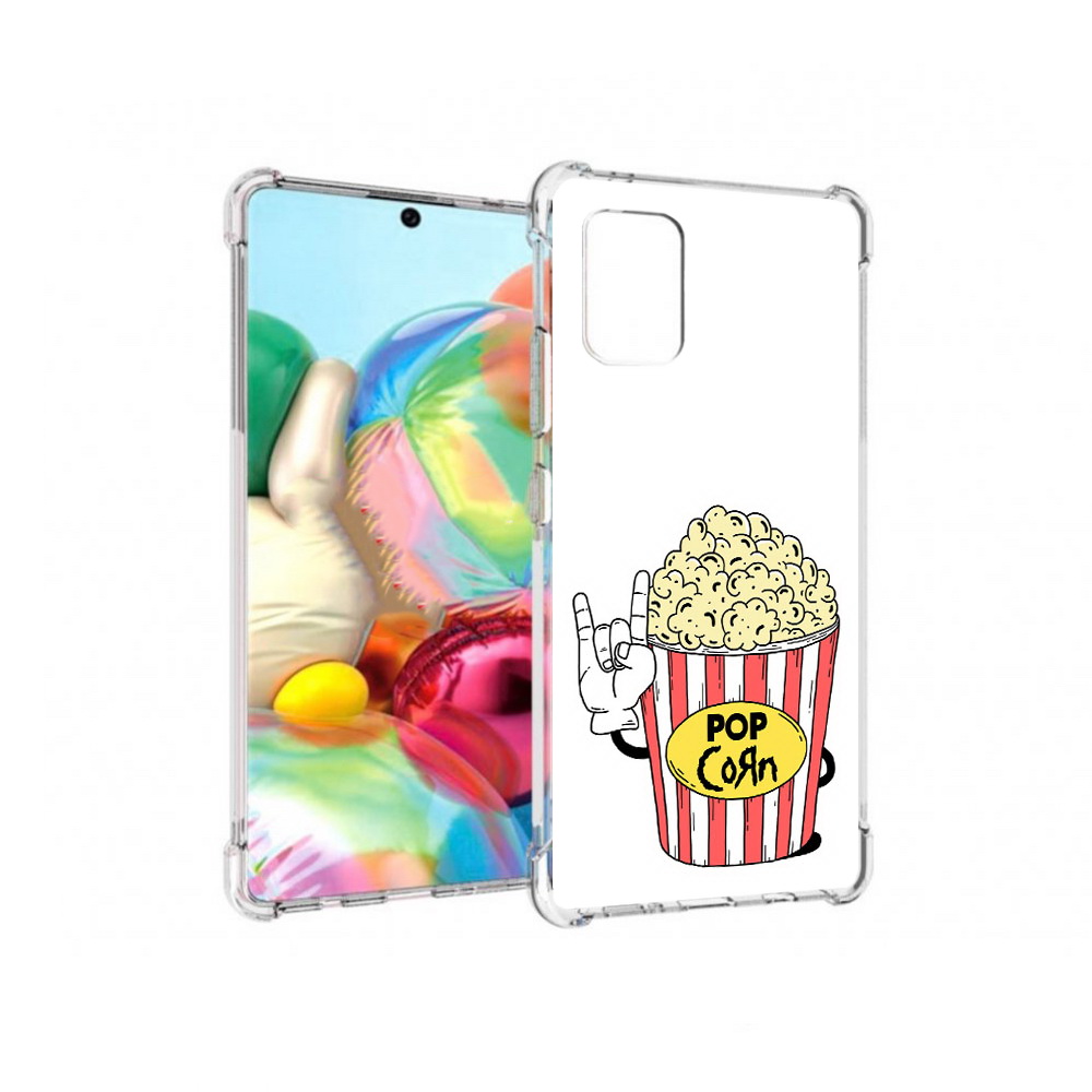 

Чехол MyPads Tocco для Samsung Galaxy A71 крутой попкорн (PT226912.529.427), Прозрачный, Tocco