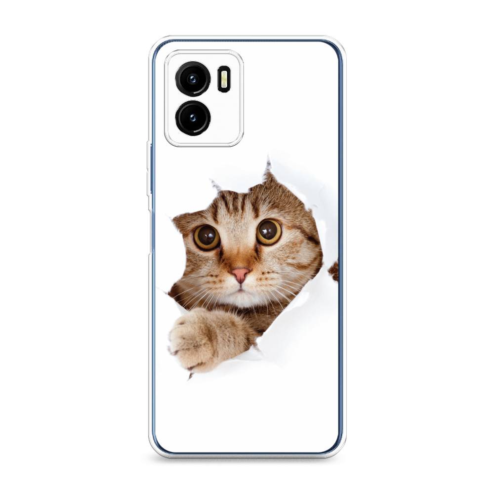 

Чехол для Vivo Y15s "Кот и бумага", Белый;коричневый, 265650-1