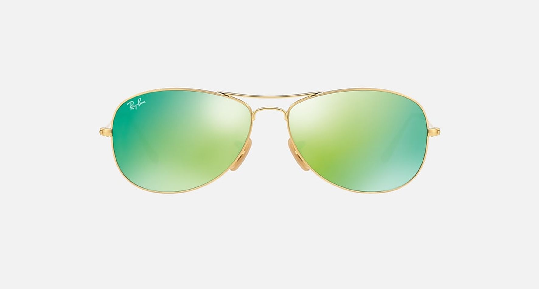 

Солнцезащитные очки унисекс Ray-Ban RB3362 золотые/зеленые, RB3362