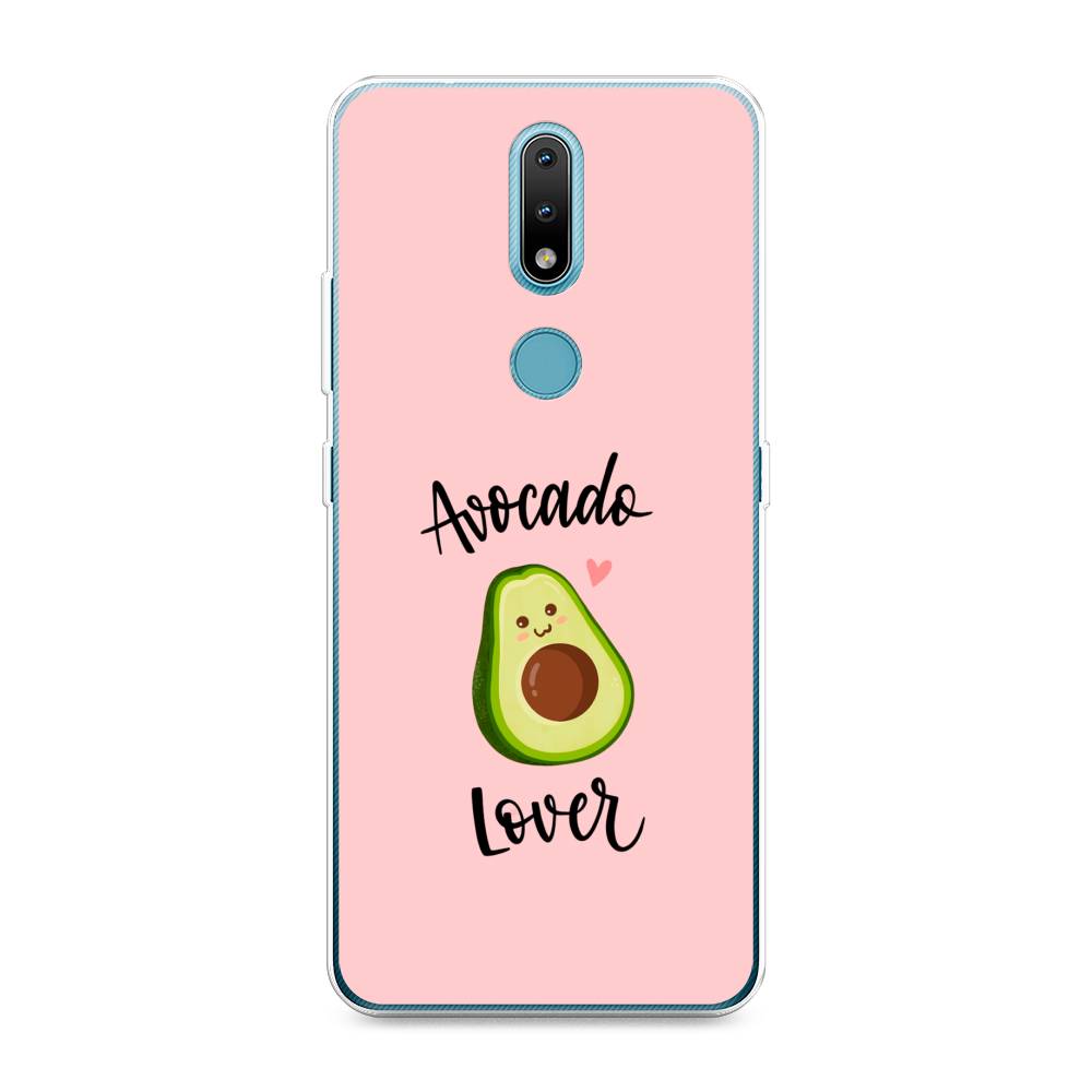 

Чехол на Nokia 2.4 "Avocado lover", Розовый;зеленый, 123850-6