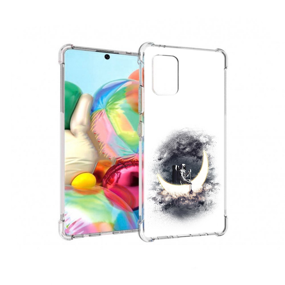 Чехол MyPads Tocco для Samsung Galaxy A71 лунный путешественник (PT226912.529.448)