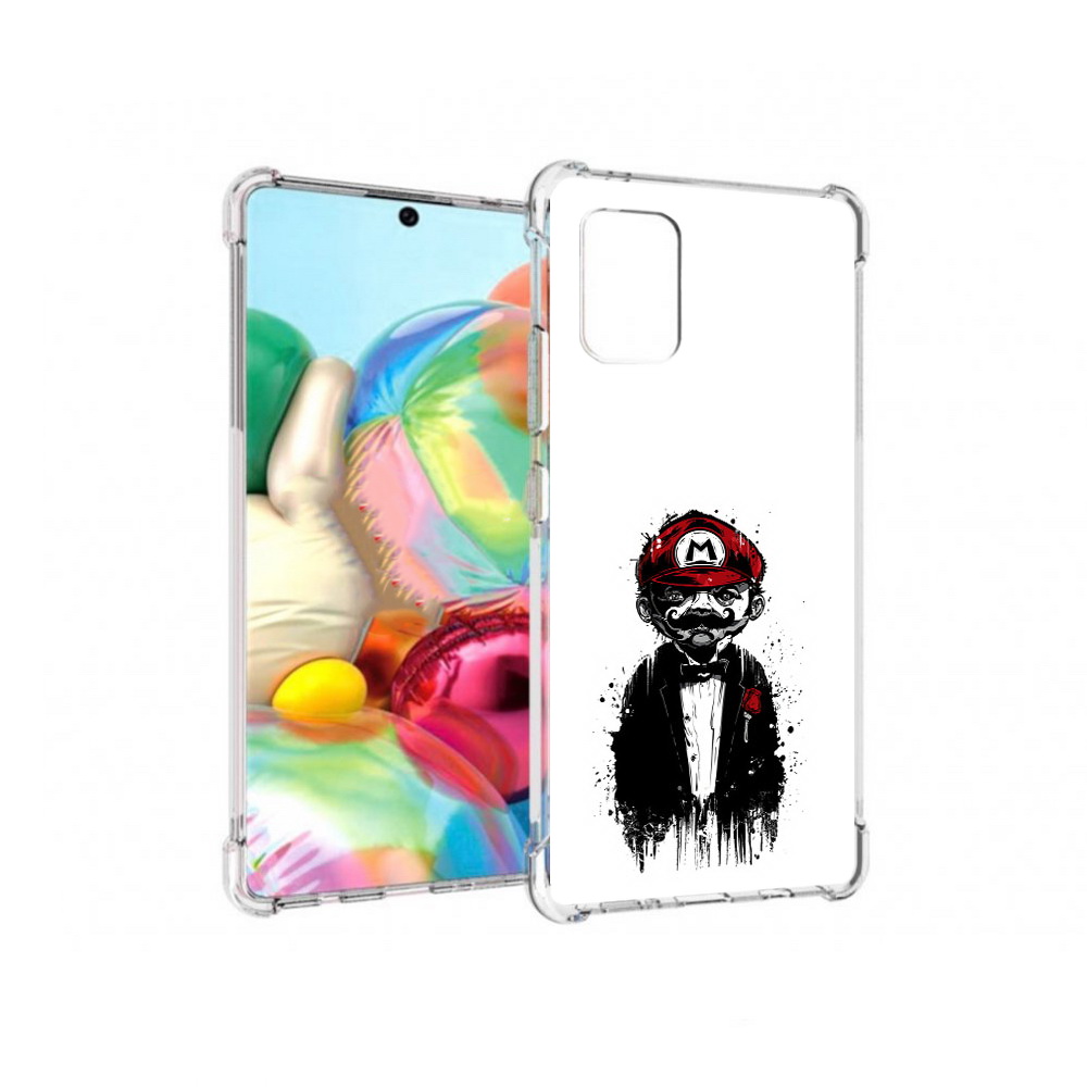 

Чехол MyPads Tocco для Samsung Galaxy A71 марио (PT226912.529.458), Прозрачный, Tocco