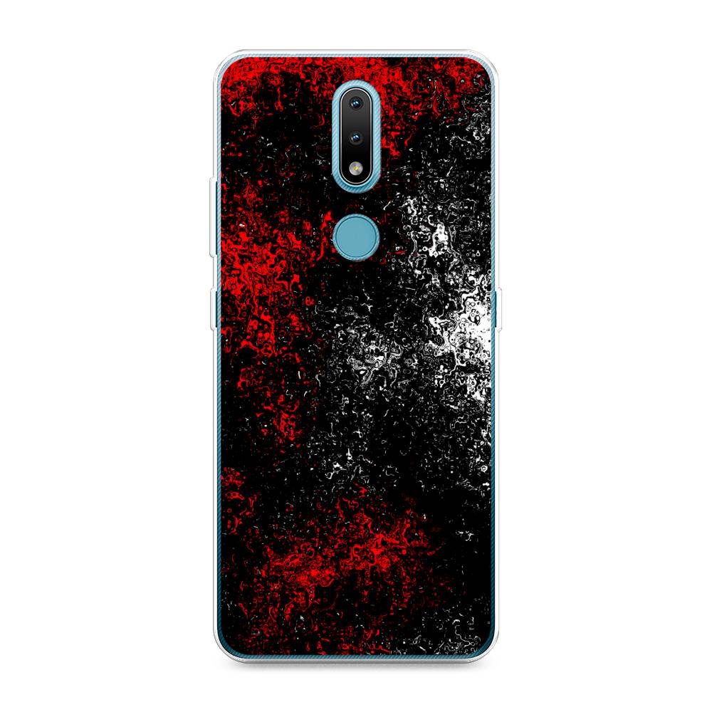 

Чехол на Nokia 2.4 "Монотипия", Красный;черный;белый, 123850-3