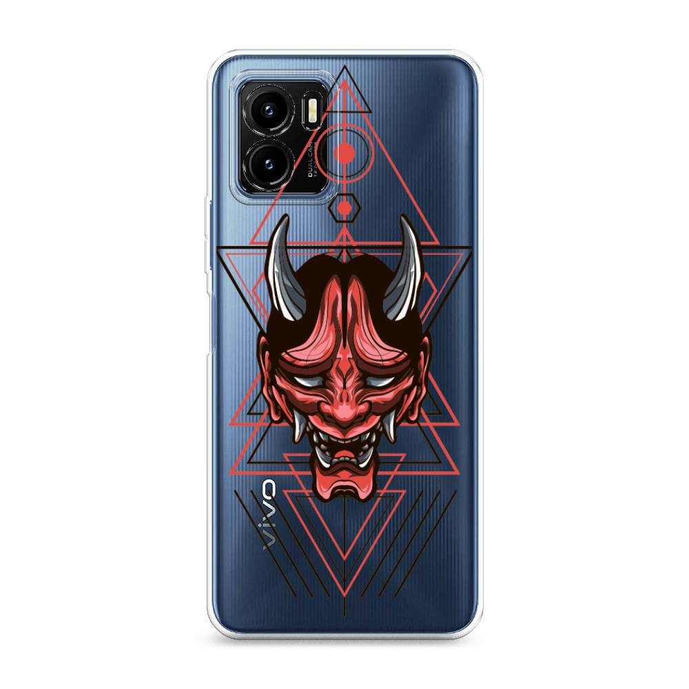 

Чехол для Vivo Y15s "Hanya Oni mask", Серый;красный;черный, 265650-4