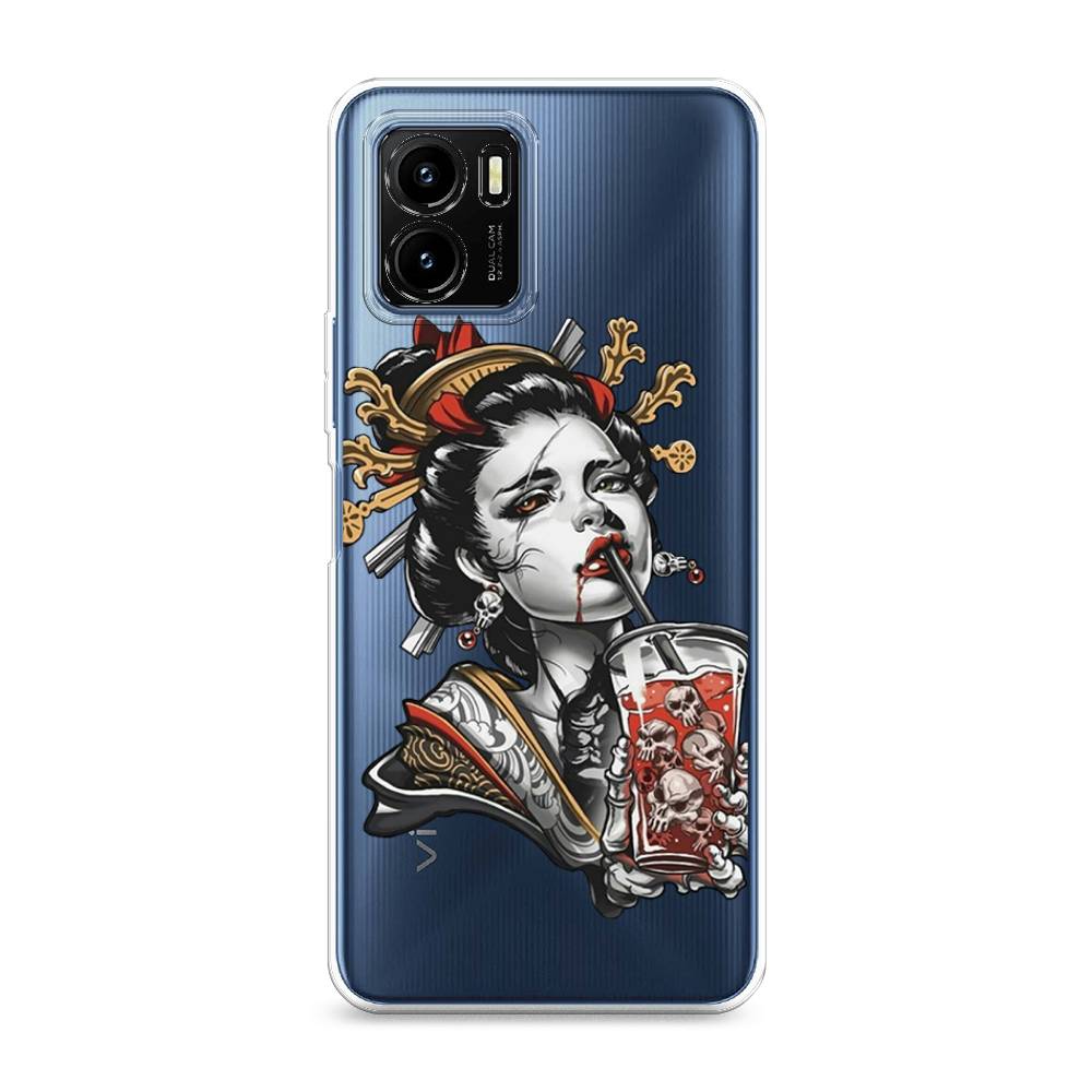 

Чехол для Vivo Y15s "Опасная гейша", Красный;черный;серый, 265650-4