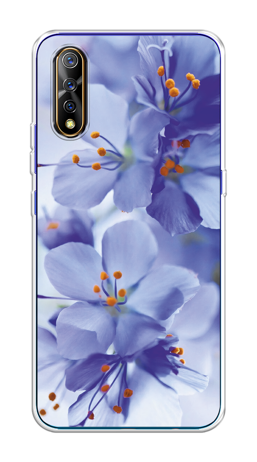 

Чехол на Vivo iQOO Neo/V17 Neo "Фиолетовые цветки", Фиолетовый;синий, 262050-1