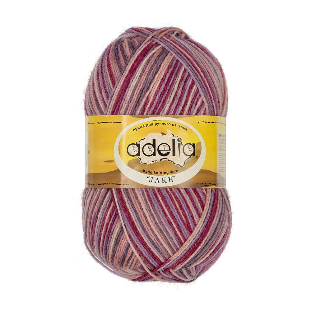 

Adelia Jake, шерсть, нейлон, 5х100 г, 400 м+-15 м, №24