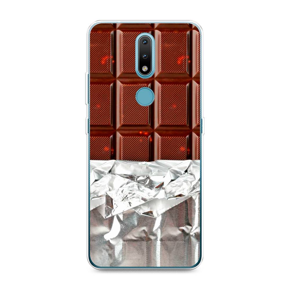 

Чехол на Nokia 2.4 "Шоколад в обертке", Коричневый, 123850-6