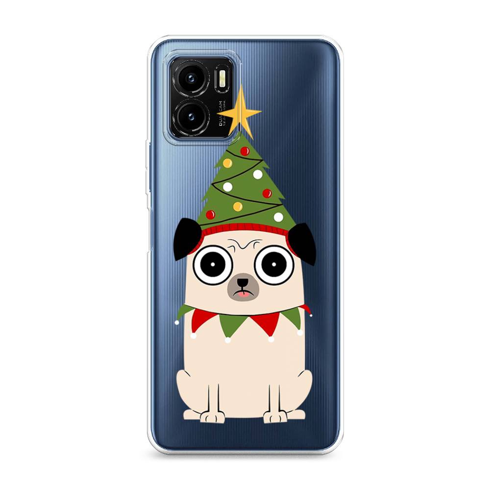 

Чехол для Vivo Y15s "Собачка с ёлочкой", Бежевый;красный;зеленый, 265650-1