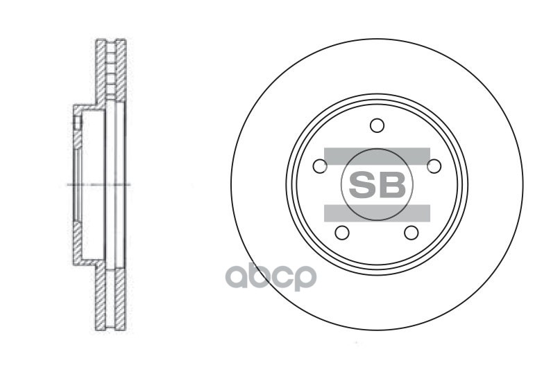 фото Sd4202_диск тормозной передний! nissan x-trail/maxima/primera 00> sangsin brake арт. sd420