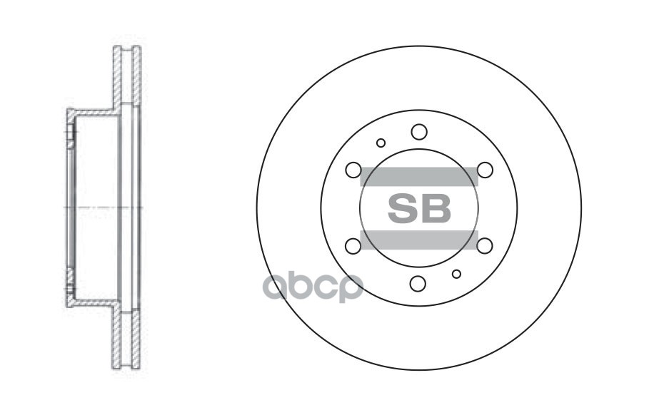 фото Диск тормозной передний sangsin brake sd4011 sangsin brake арт. sd4011