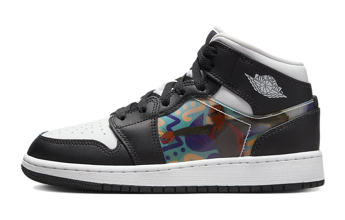 

Кеды унисекс Jordan Air Jordan 1 Mid GS разноцветные 38 EU, Разноцветный, Air Jordan 1 Mid GS