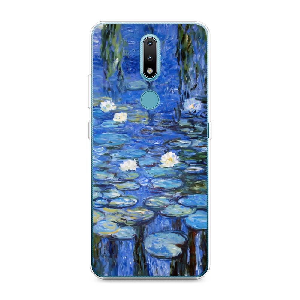 

Чехол на Nokia 2.4 "Нарисованный пруд", Синий;зеленый, 123850-4