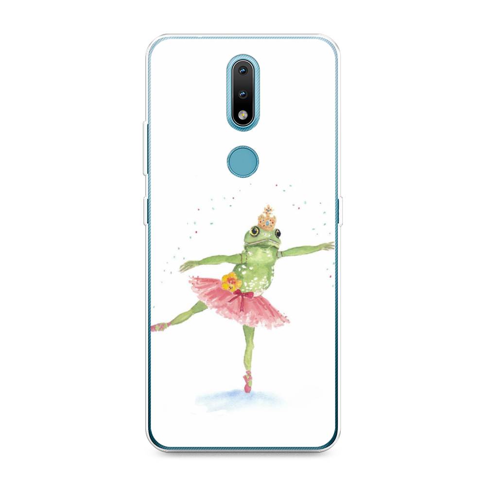 

Чехол на Nokia 2.4 "Лягушка-балерина", Зеленый, 123850-4