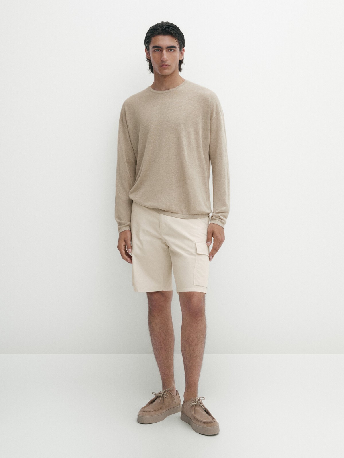 

Повседневные шорты мужские Massimo Dutti 2934/034-I2024 бежевые 40 EU, Бежевый, 2934/034-I2024