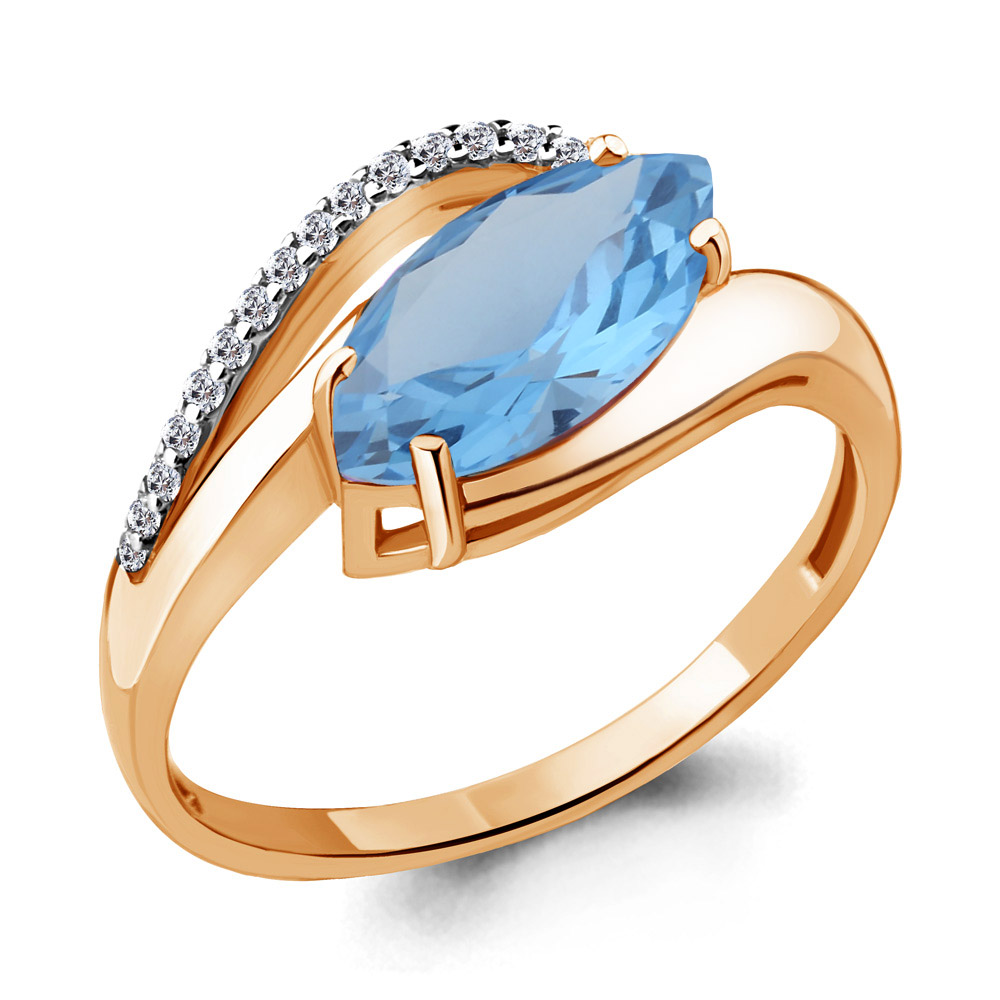 

Кольцо из серебра р. 18,5 AQUAMARINE 6575892А_925_з, 6575892А_925_з