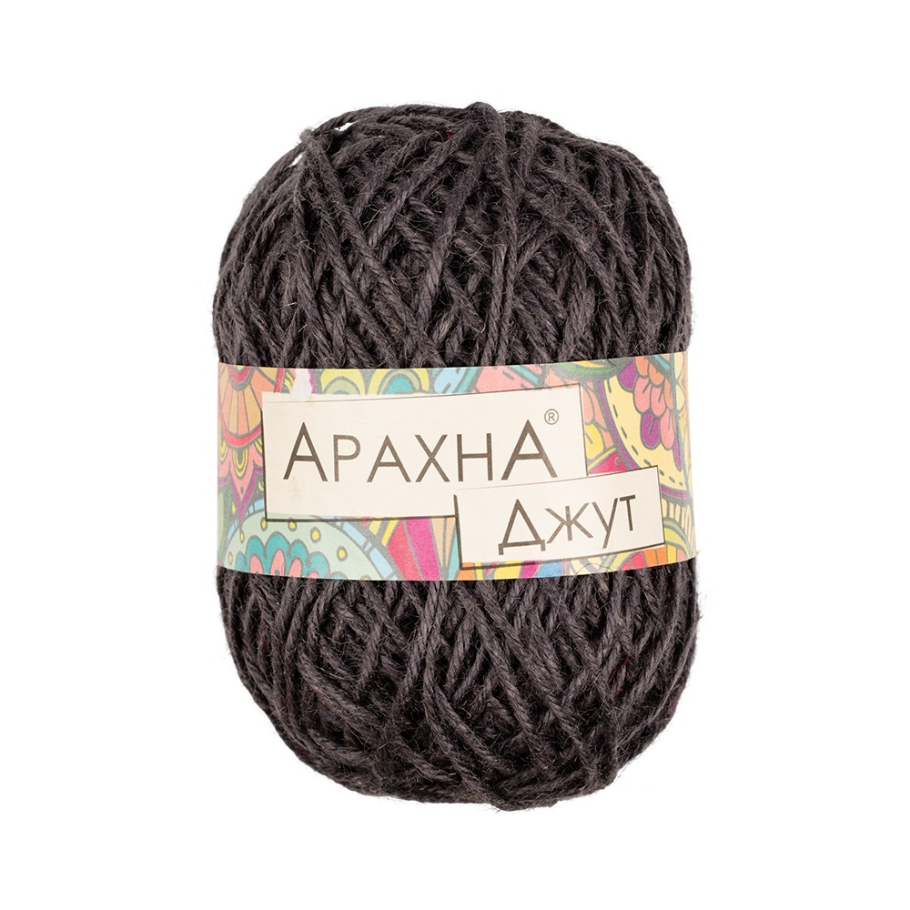 

ARACHNA Jute, джут, 5х100 г+/-10 г, 90 м+/-5 м, № 016 темно-серый