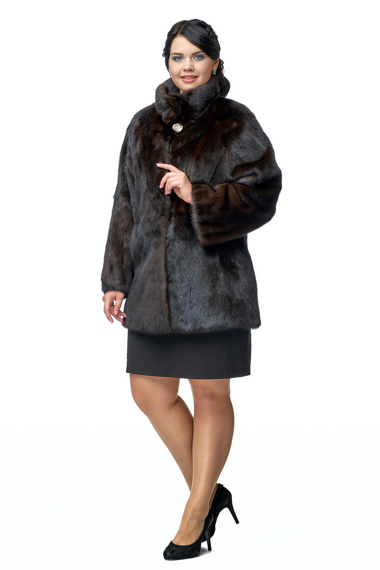 

Шуба женская МОСМЕХА 8009531 коричневая 54 RU, 8009531