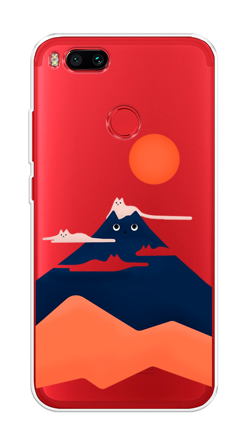 

Чехол на Xiaomi Mi A1"Кот-гора", Черный;оранжевый, 32650-4