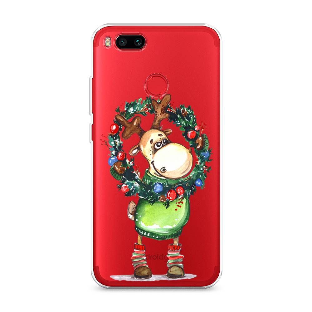 

Чехол на Xiaomi Mi A1"Олень с новогодним венком", 32650-4