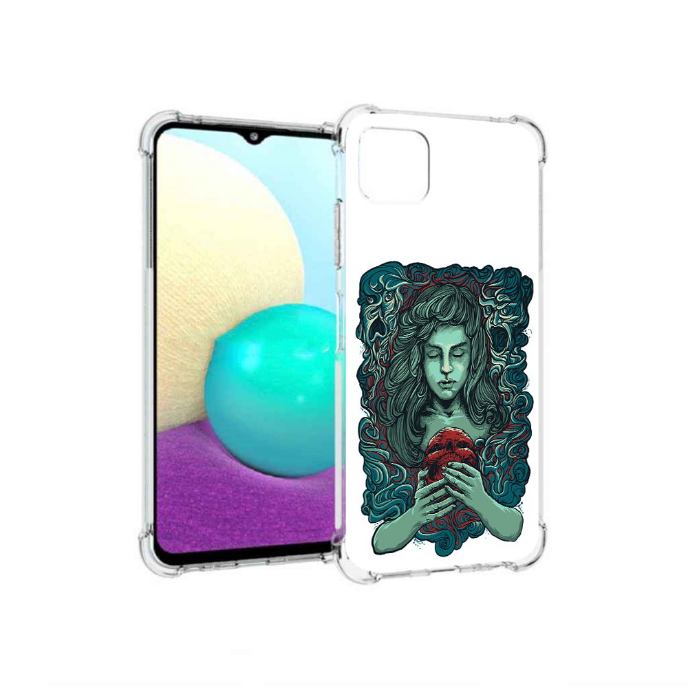 

Чехол MyPads Tocco для Samsung Galaxy A22 спящая девушка, Прозрачный, Tocco