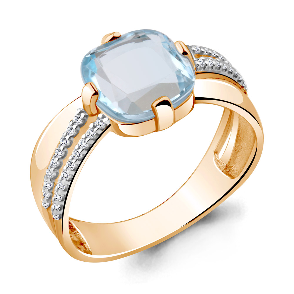 

Кольцо из серебра р. , AQUAMARINE 6547902А_925_з, 6547902А_925_з