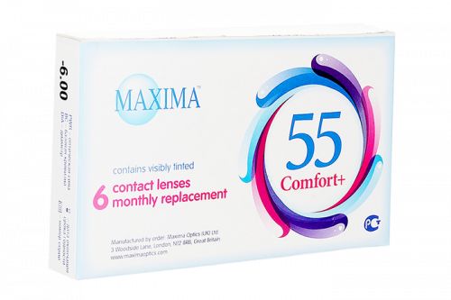 Контактные линзы Maxima 55 Comfort Plus 6 линз R 8,6 -5,25