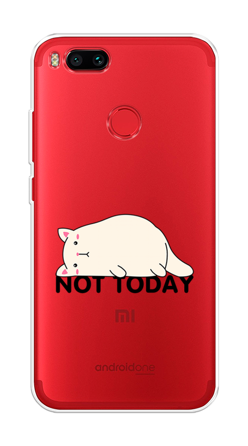 

Чехол на Xiaomi Mi A1"Cat not today", Белый;розовый;черный, 32650-1