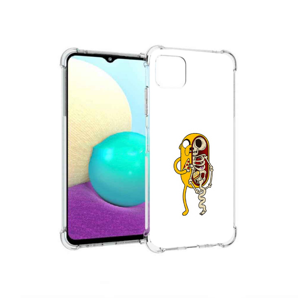 

Чехол MyPads Tocco для Samsung Galaxy A22 Джейк скелет, Прозрачный, Tocco